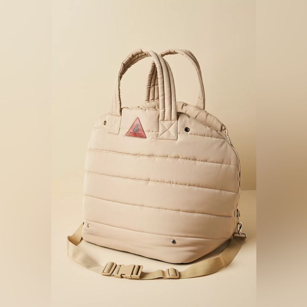 Anthropologie Cream Dog Carrier